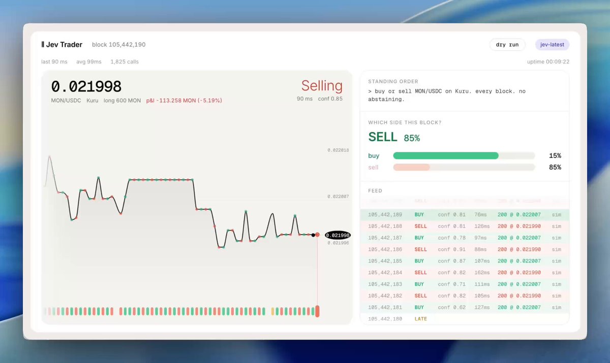 Still from a Jev case by Jarrod Watts: I built a trading bot with Jev!